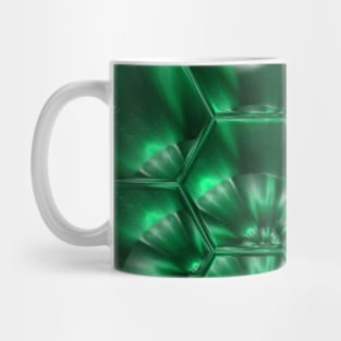 Green Galaxy Print Space Mug